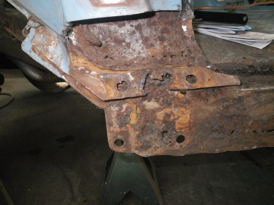 A-pillar rust portion removed.JPG
